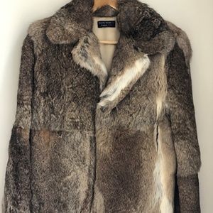 Brown Jacket Real Fur